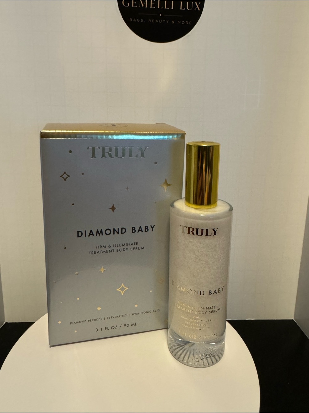 TRULY Diamond Baby Firm & Illuminate Body Serum - White & Gold